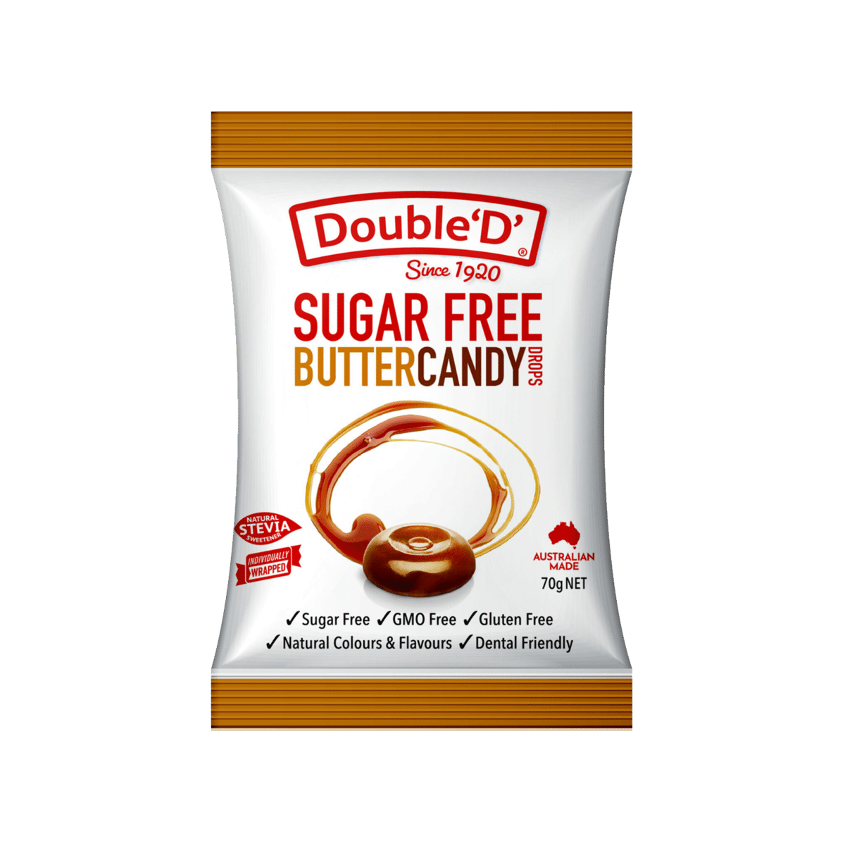 Product Double D Sugar Free Butter Candy 70g