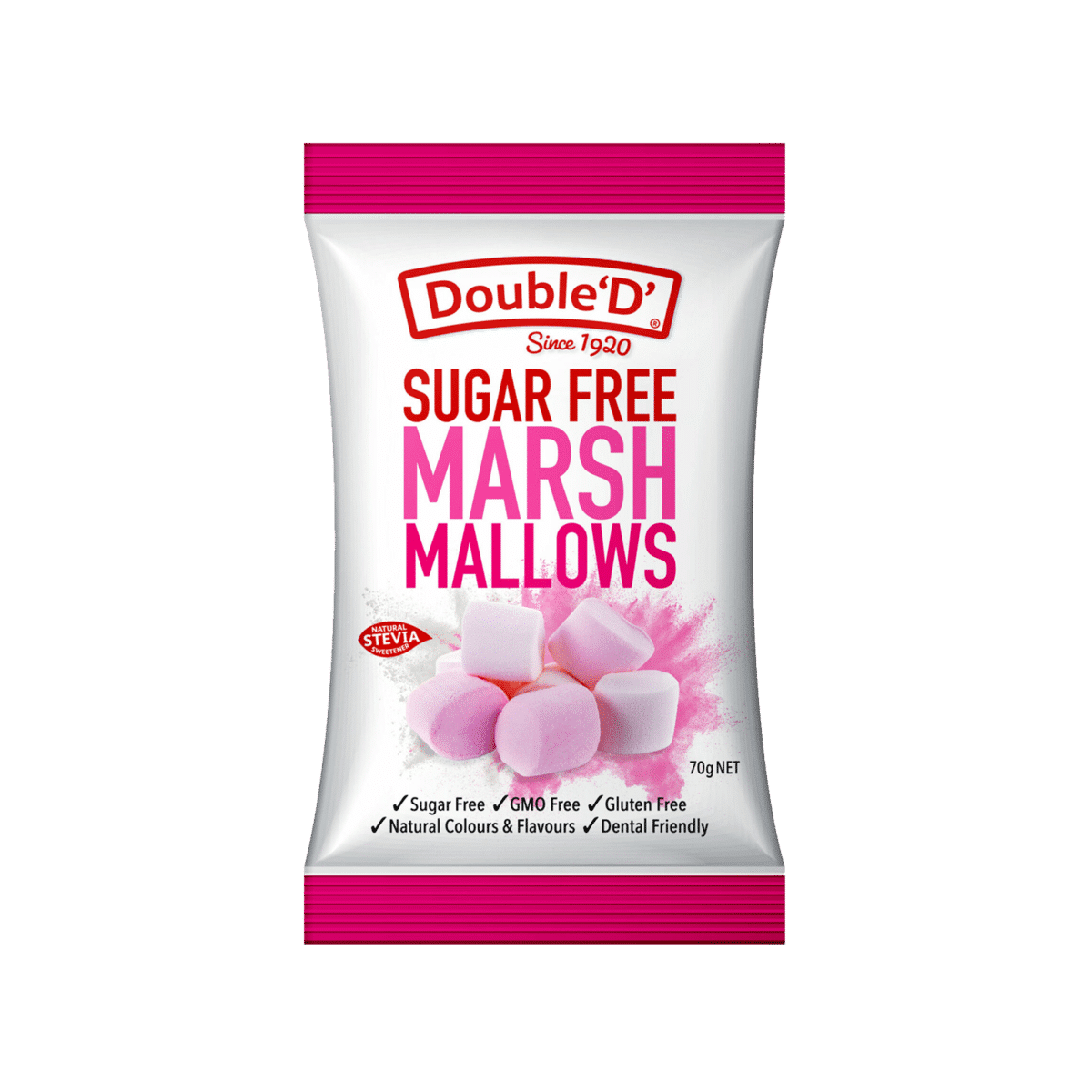 Product Double D Sugar Free Marshmallows 70g