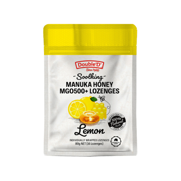 Product Mgo500 Manuka Honey Lemon Lozenges 16 Lozenges